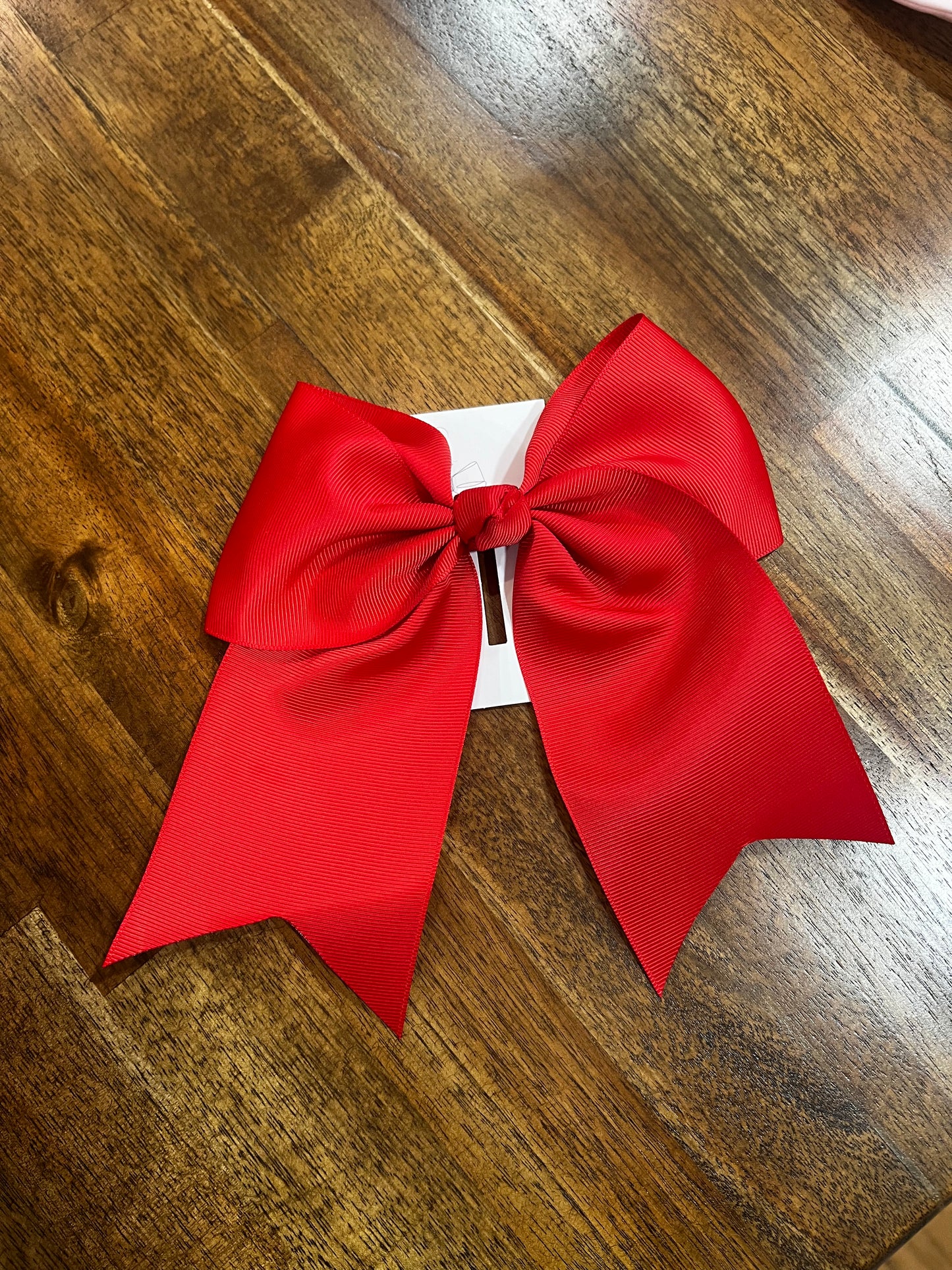 Red Ponytail Bow