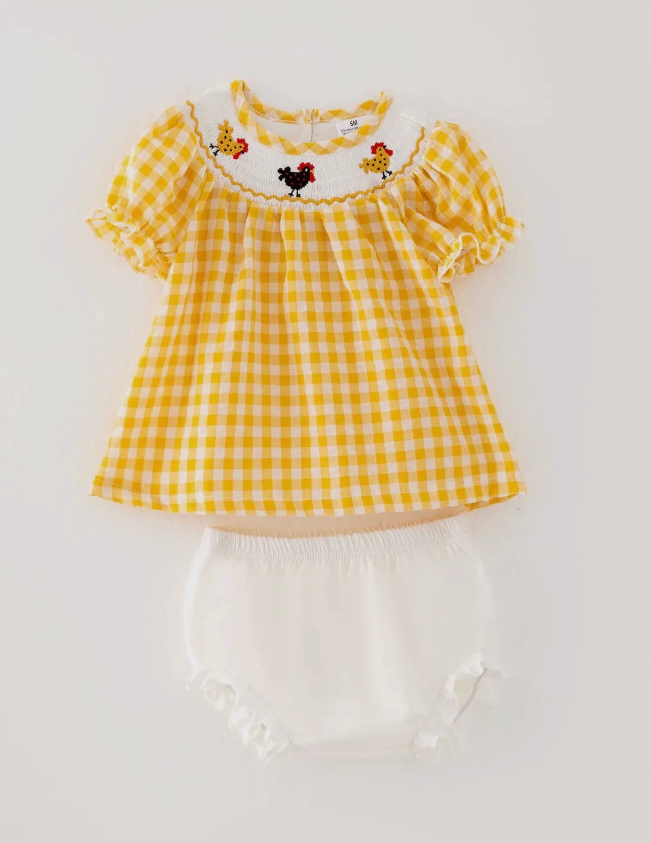 Yellow Gingham Set