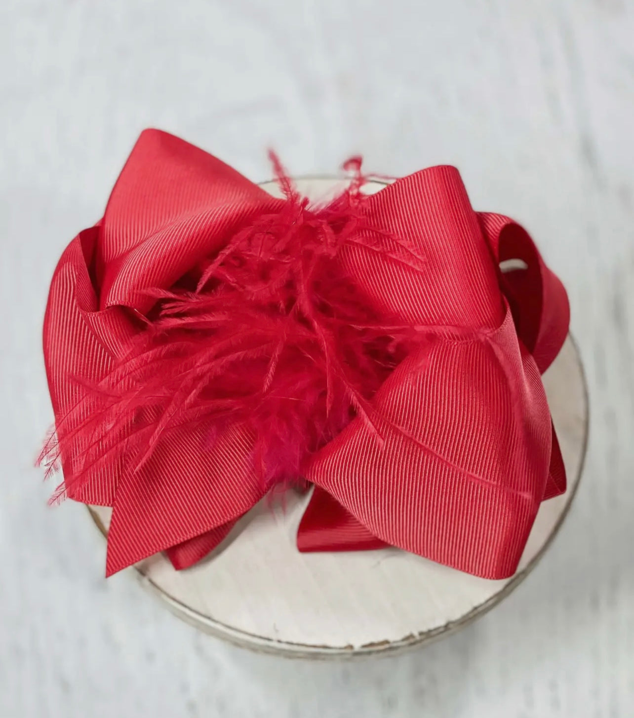 Ostrich Puff Loop Bow