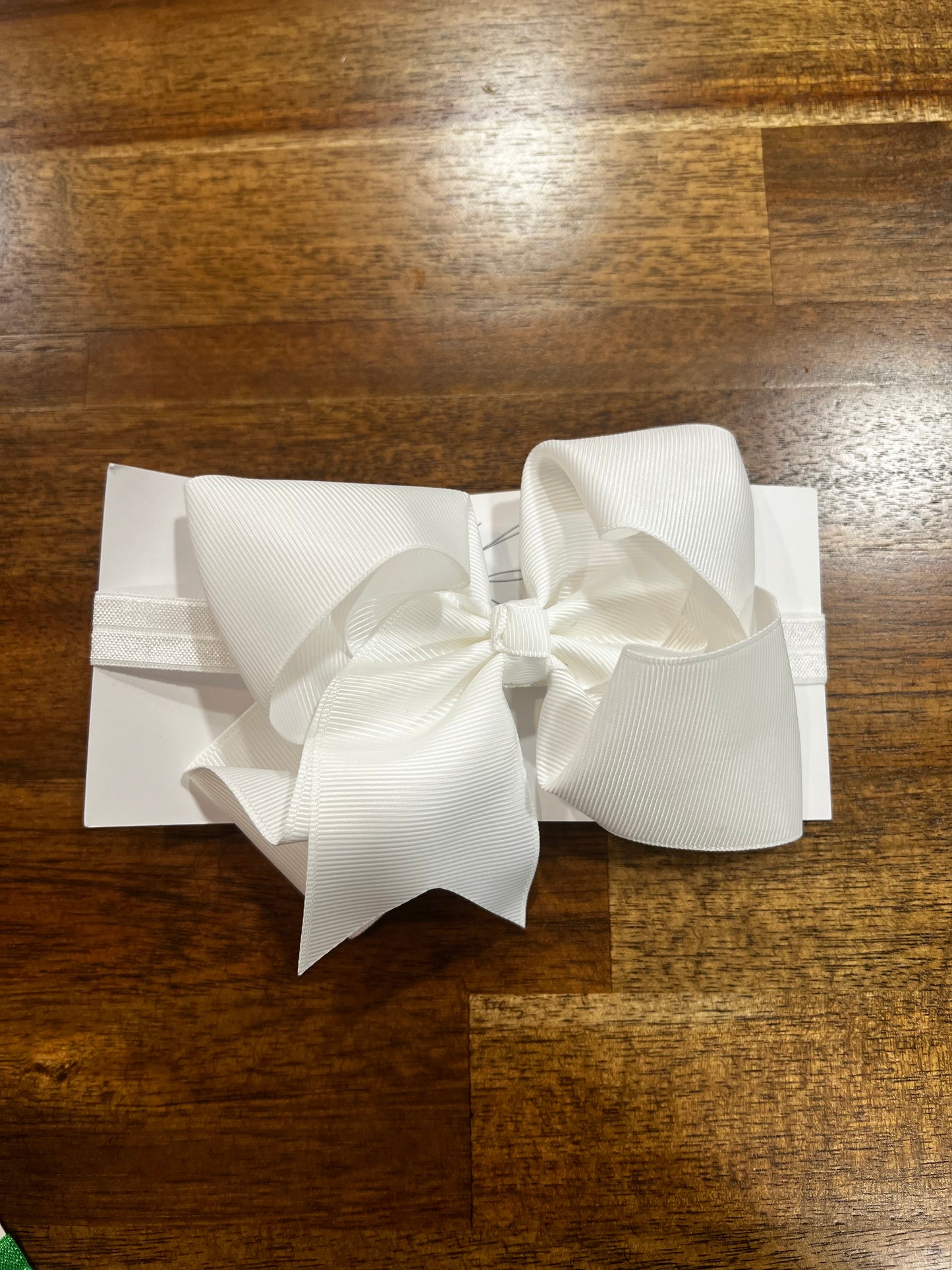 White Headband Bow