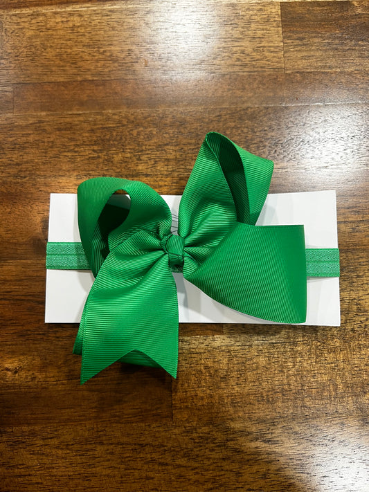 Green Headband Bow