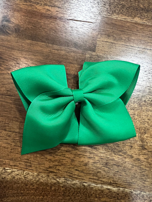 Green Clip Bow