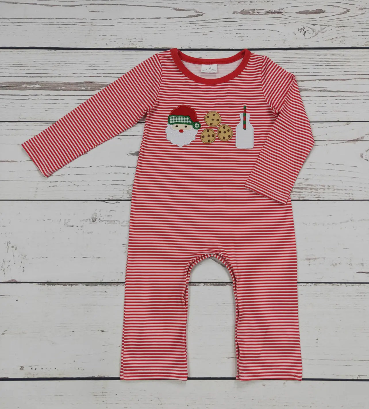 Boys Santa, Cookies, and Milk