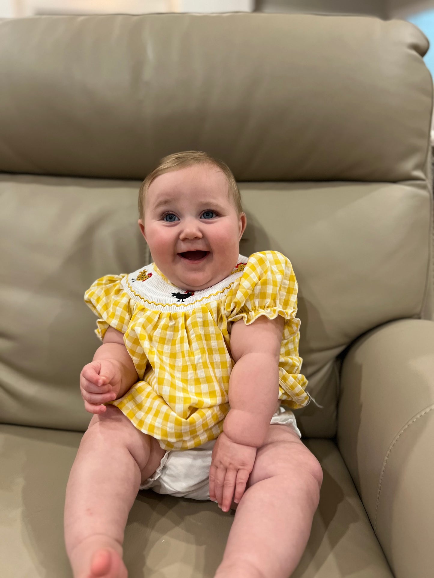 Yellow Gingham Set